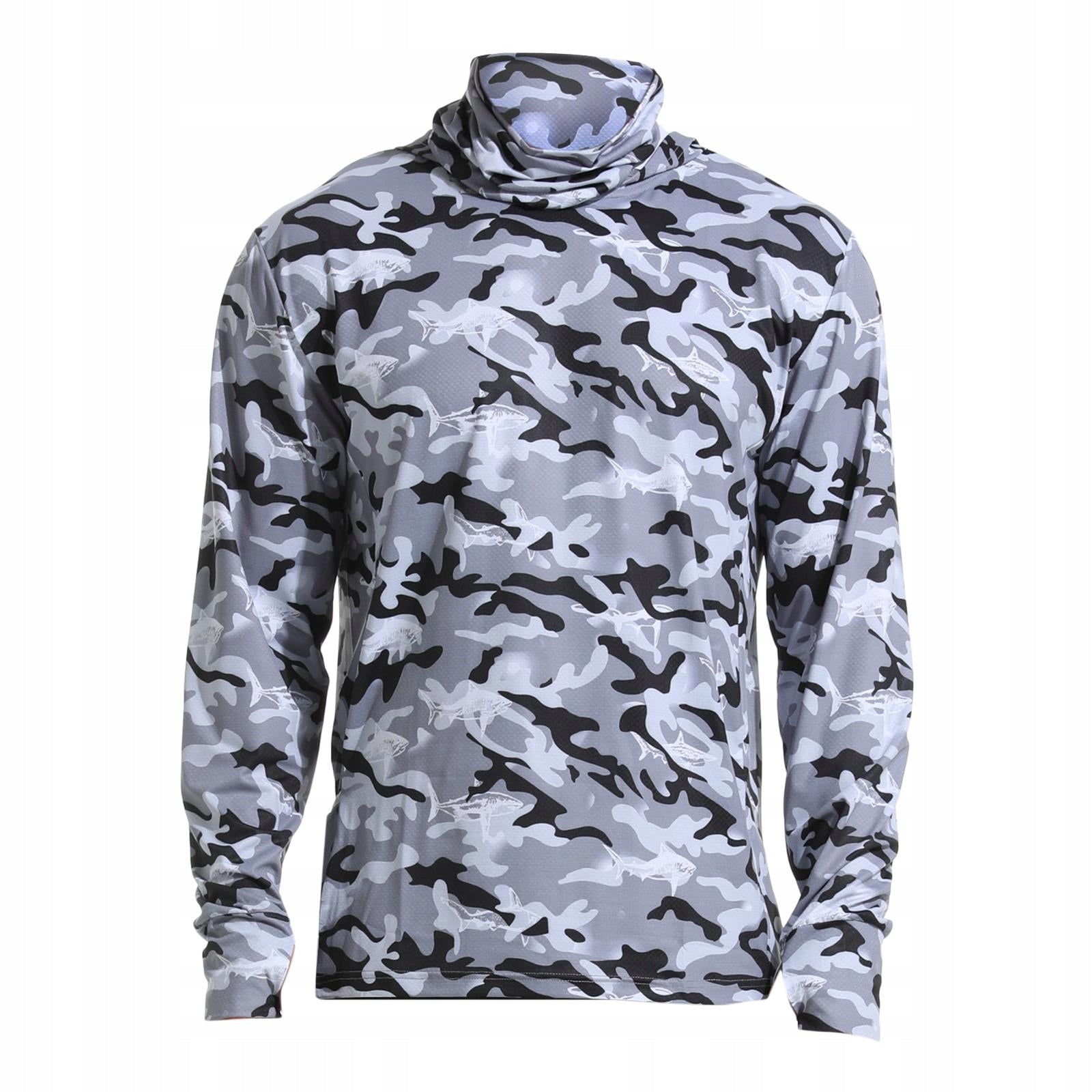Men s Sun Protection Hoodie Shirt Face Cover with Thumb Holes Thin Sun XL Manufacturer code 12266053926