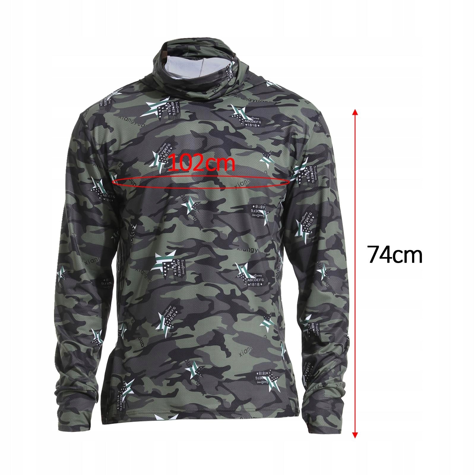 Men s Sun Protection Hoodie Shirt Fishing Shirt Sun Shirts Hooded M Green Manufacturer code 12266053955
