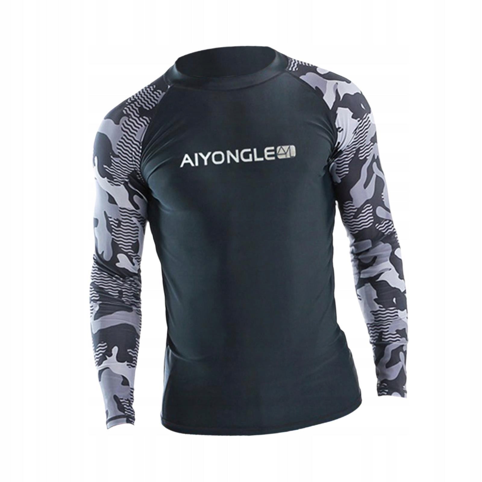 Men s Swim Shirt, Beach Shirt, Quick drying, Long sleeved, Wetsuit, Surf L Kind men