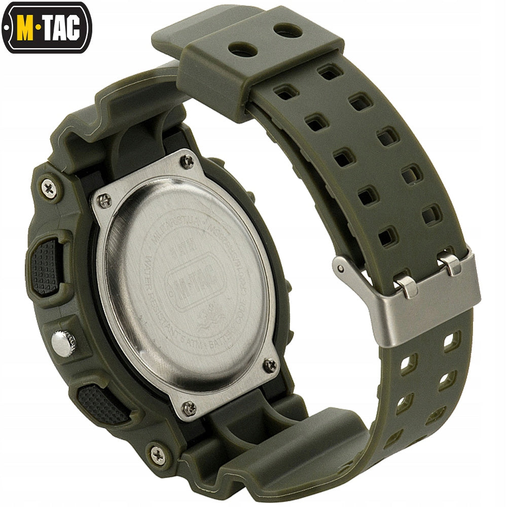 Men's Watch M-TAC Sports Trekking Multifunctional Waterproof Olive Batteries included yes