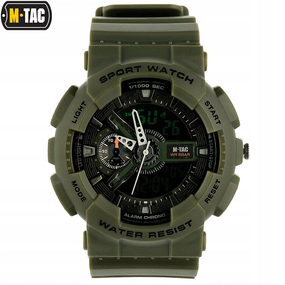 Men's Watch M-TAC Sports Trekking Multifunctional Waterproof Olive Brand M-Tac