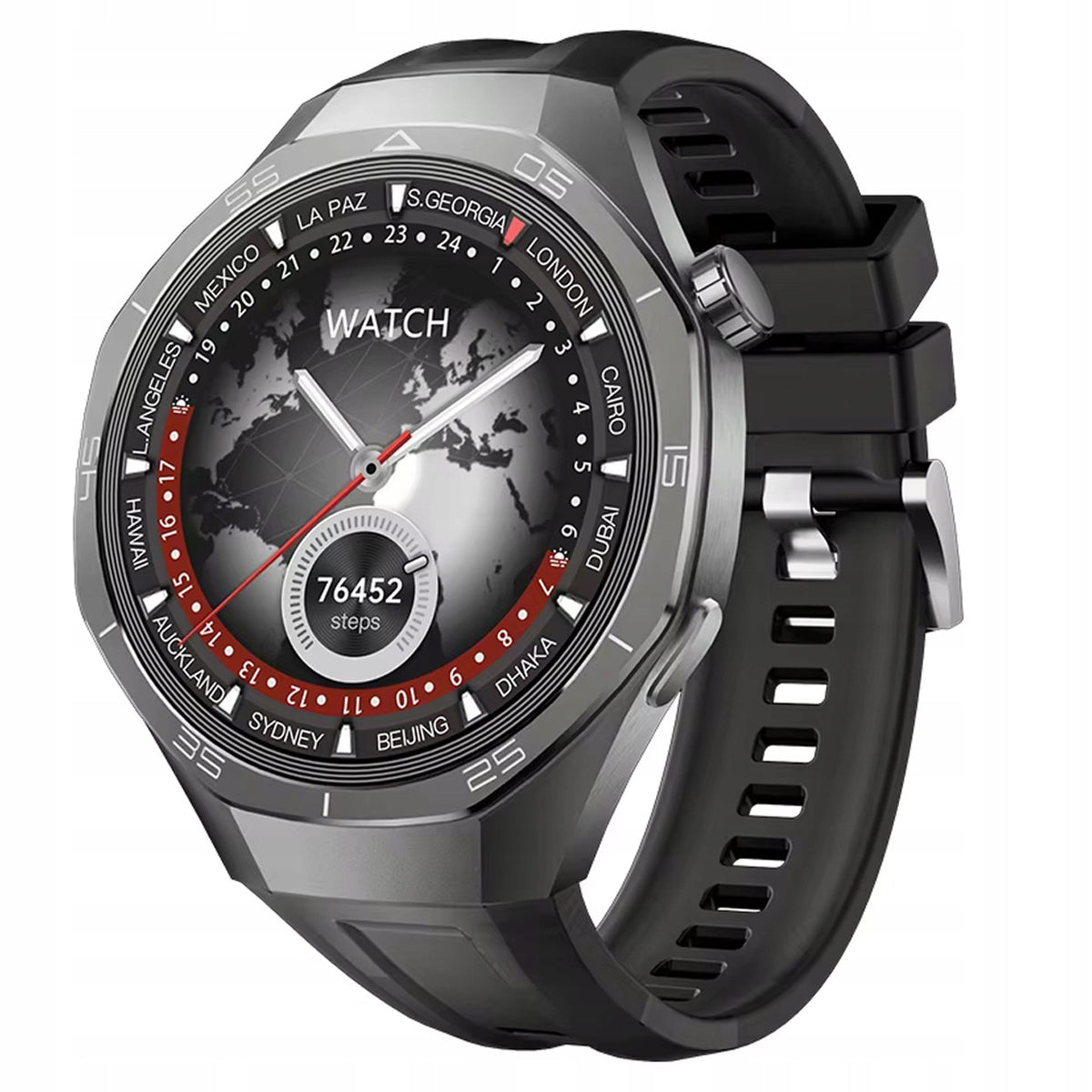 Men's Watch PL Talking SOS Assistant Sugar Flashlight Smartwatch Oxygen Batteries included yes