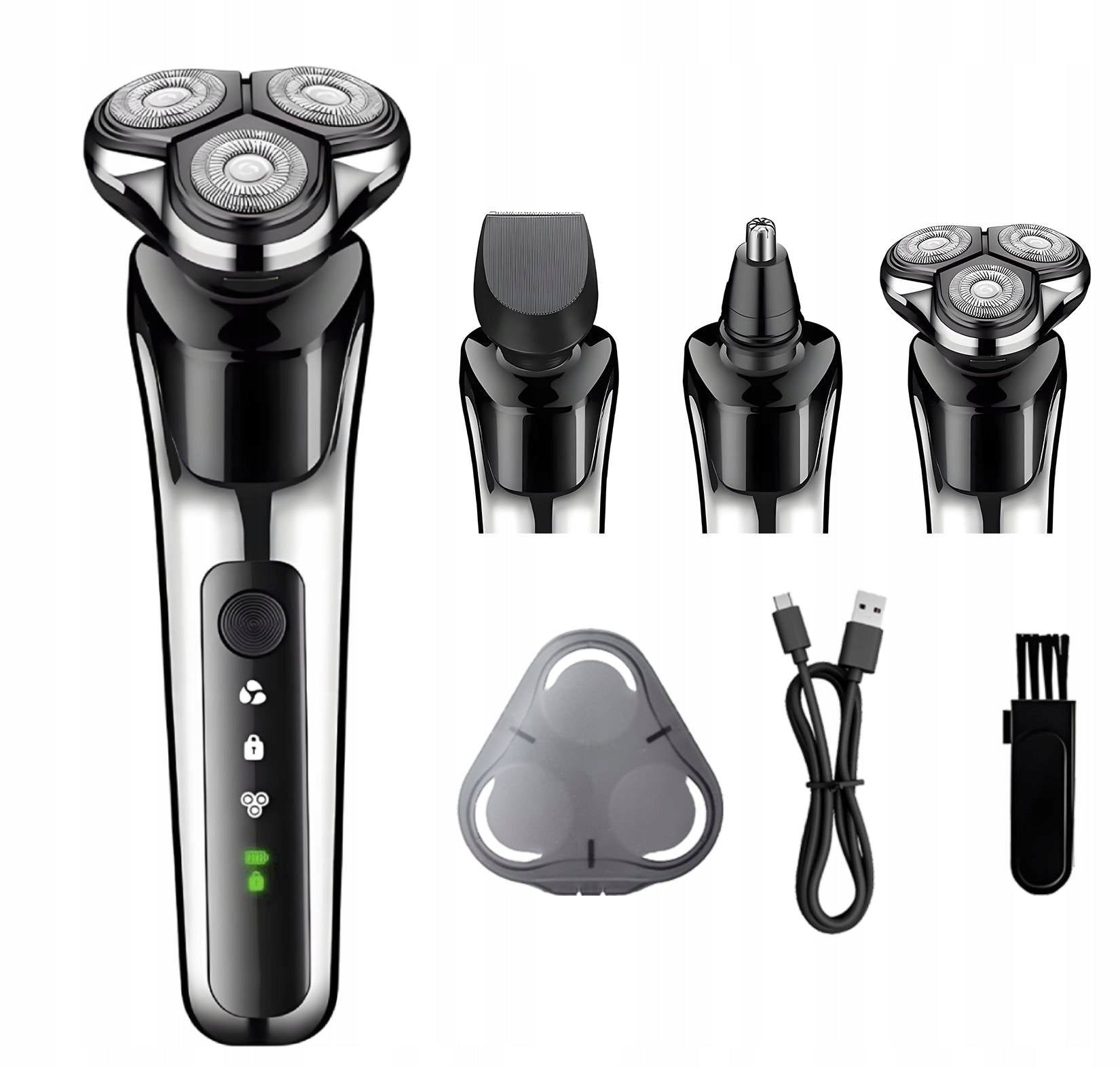 Men's Wet and Dry Beard Electric Shaver 3in1 4D