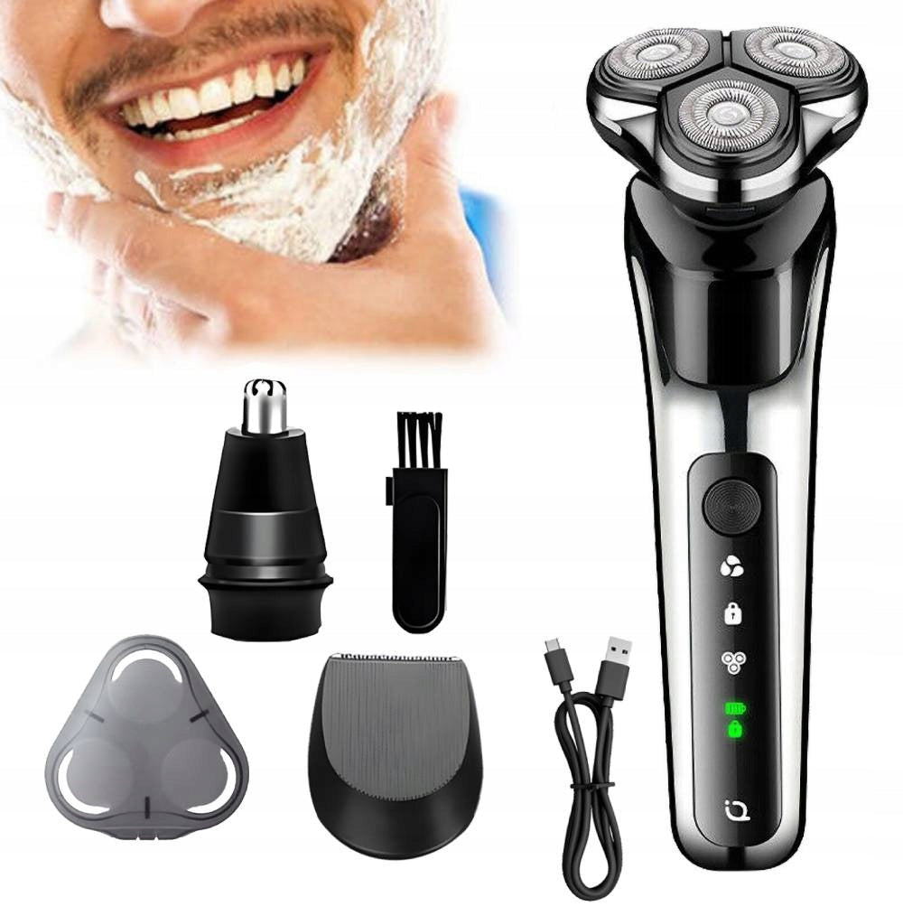 Men's Wet and Dry Beard Electric Shaver 3in1 4D