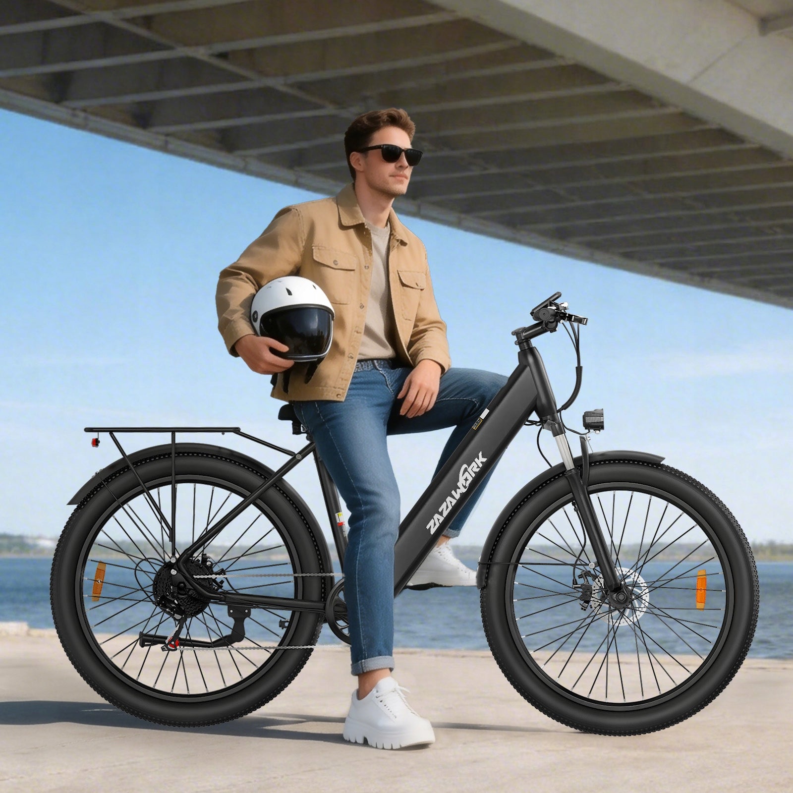 Men's/Women's Adult Electric Bike 250W 20AH 120KM 29" Urban Brand ZAZAWORK