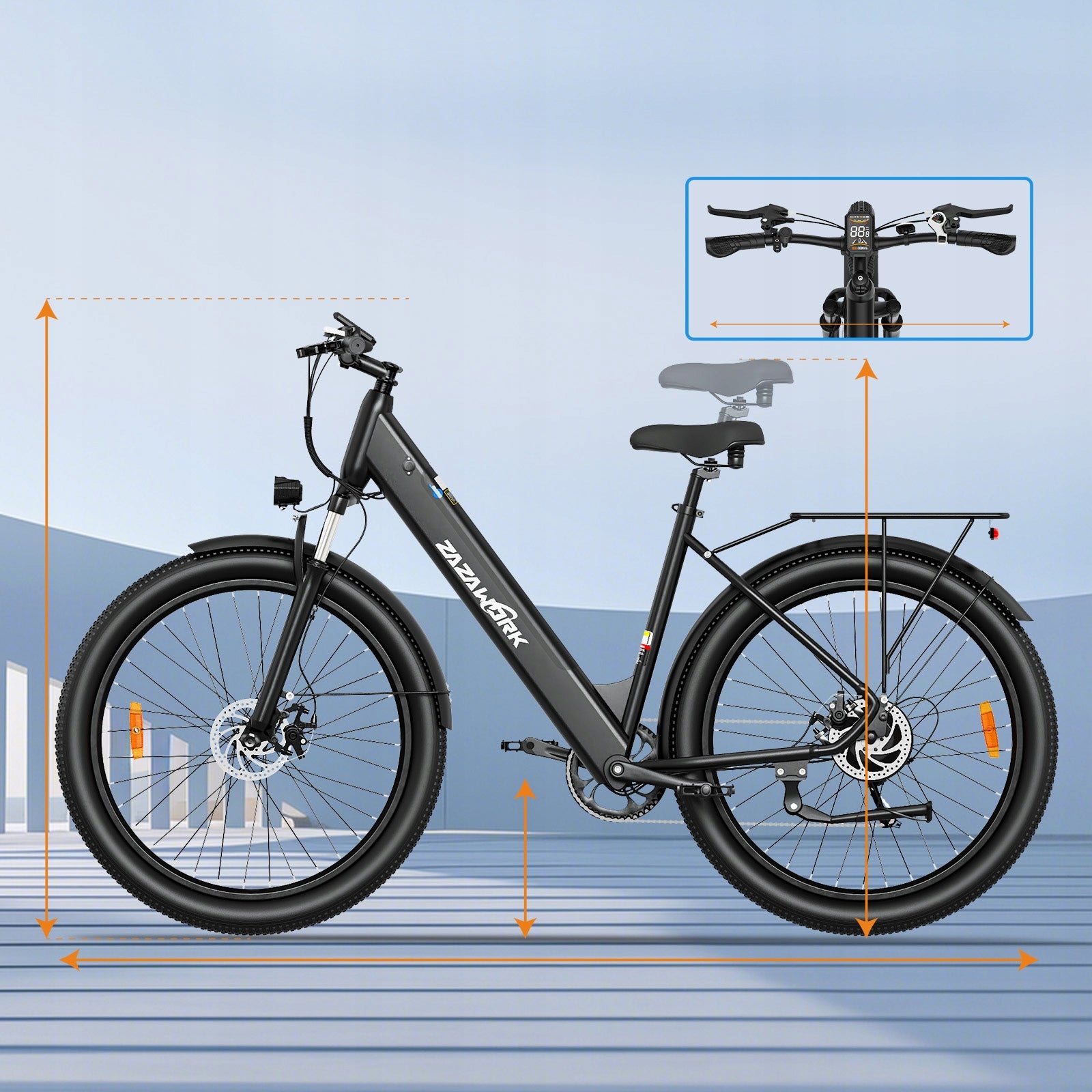 Men's/Women's Adult Electric Bike 250W 20AH 120KM 29" Urban Maximum rated power electric bike (under 250W)