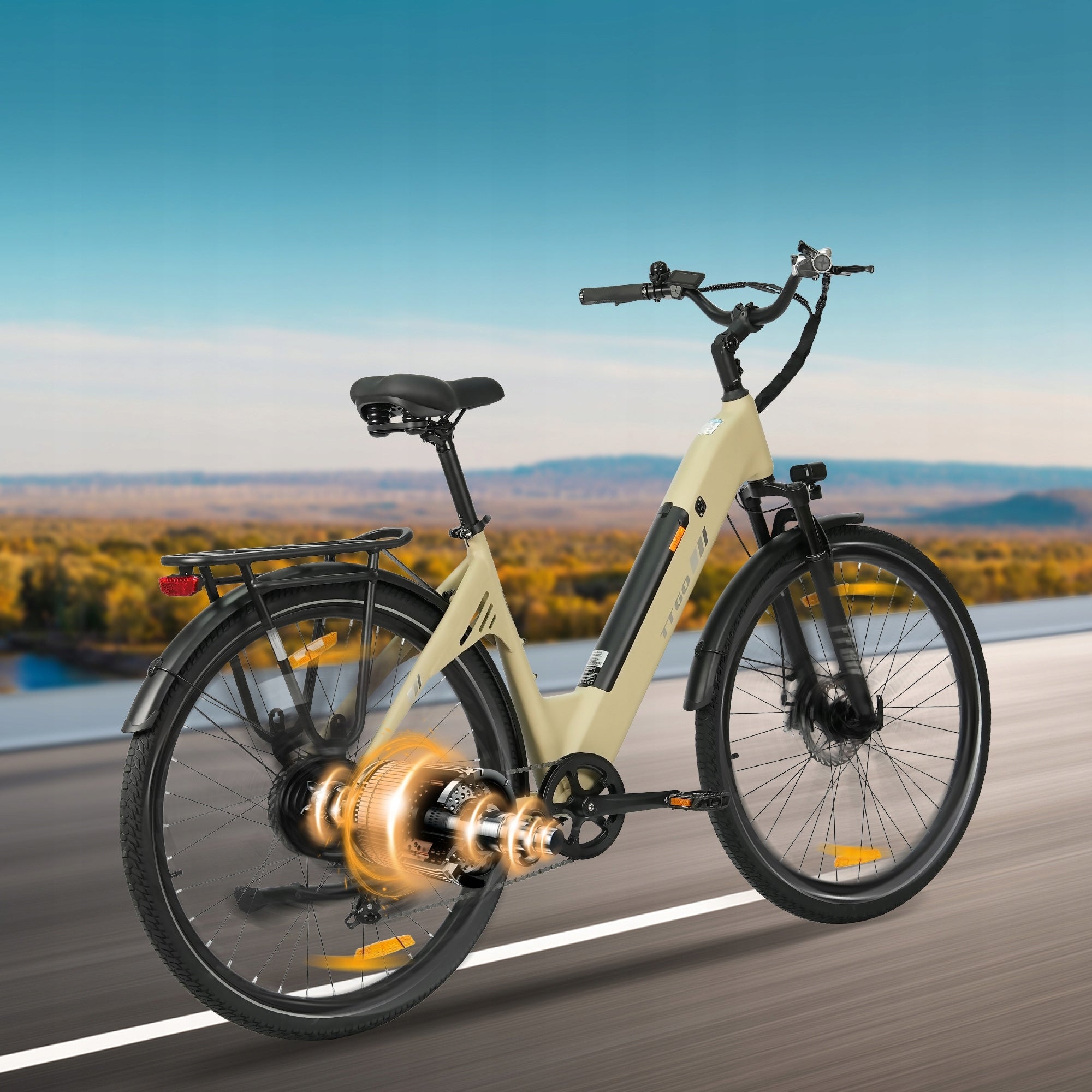 Men's/Women's City E-Bikes TTGO C3 SE 250W 18Ah 25KM/H 120KM Shimano-7S 28" Model TTGO C3 SE 250W 18Ah 25KM/H 120KM 28"*2.0"