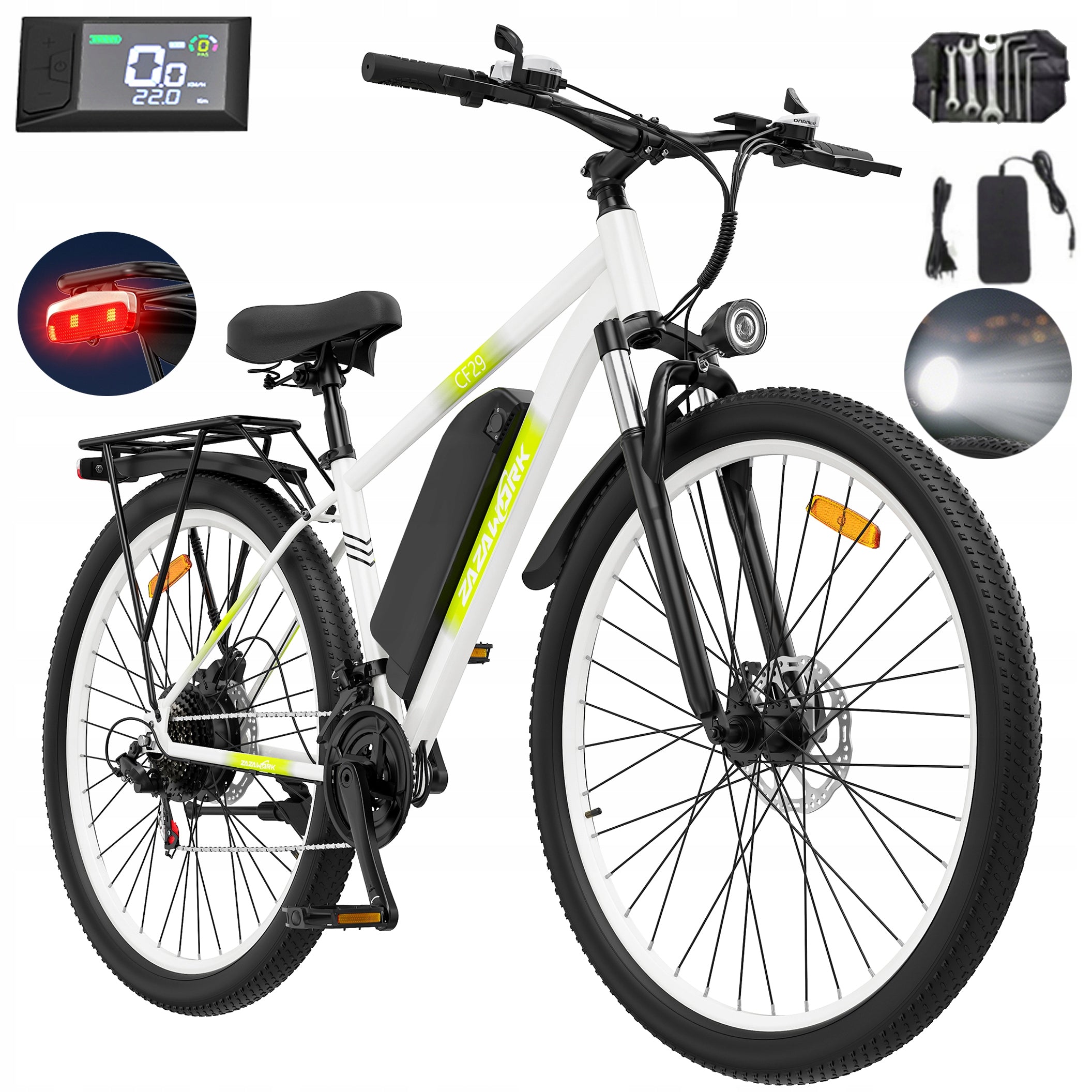 Men's/Women's E-Bike 250W 25km/h 48V 15AH 29" Off-road MTB E-BIKE Brand ZAZAWORK