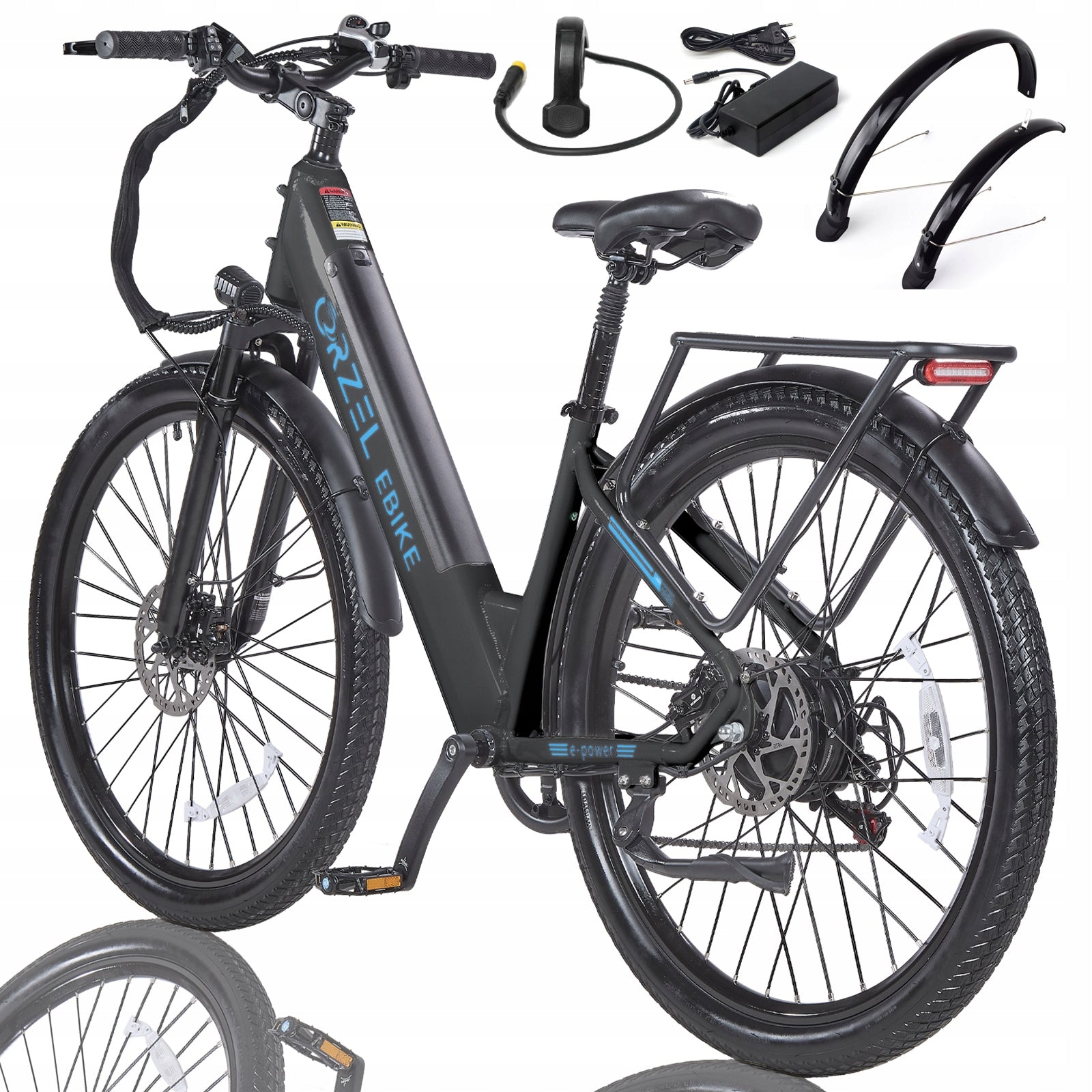 Men's/Women's E-Bike ORZEL C29 250W 20Ah 25KM/H 120KM 29"*2.25" Oil Brake