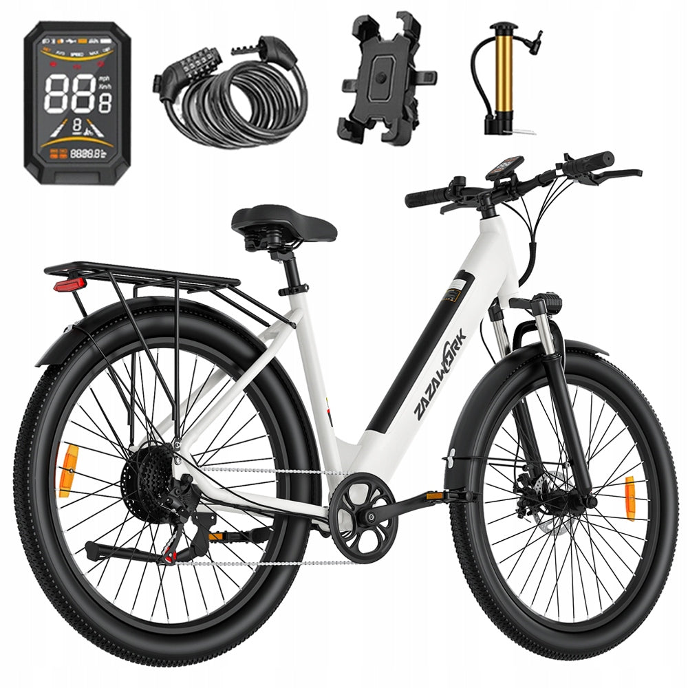 Men's/Women's E-Bike ZAZAWORK C28 250W 36V 20AH 120KM 25km/h PL