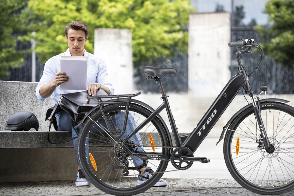 Men's/Women's Electric Bike TTGO THZ-28ST 250W 20AH 120km 28" PL Foldability partially assembled, calibrated