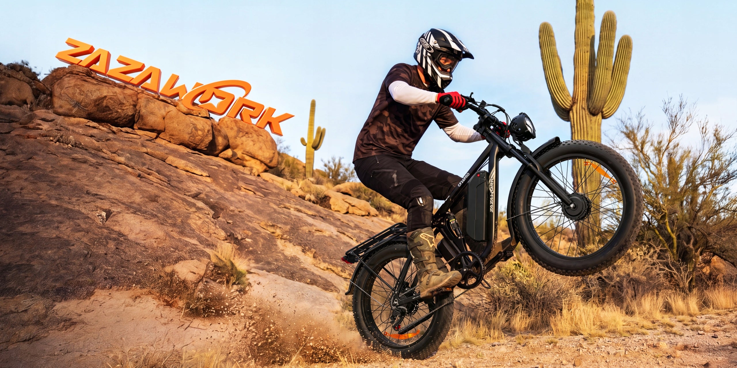 Men's/Women's Off-road Electric Vehicle 2000W 48V 23AH 53KM/H 120HP +helmet Manufacturer code ZAZAWORK CF26 PRO