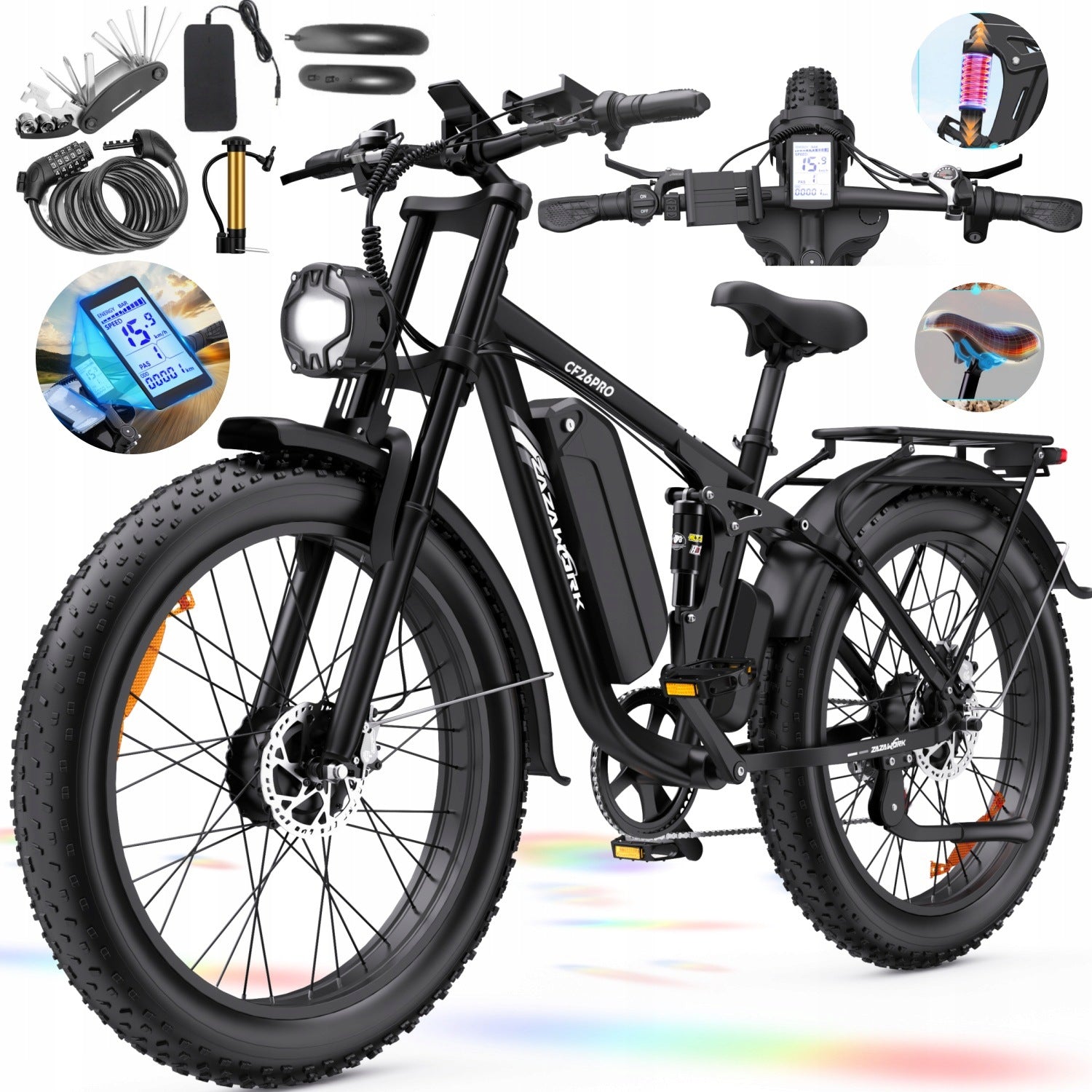 Men's/Women's Off-road Electric Vehicle 2000W 48V 23AH 53KM/H 120HP