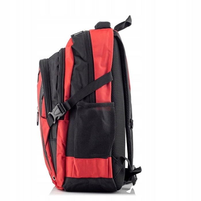 Men's Work Backpack Red Large A4 Sports Waterproof Bag Street 67R Brand BAG STREET