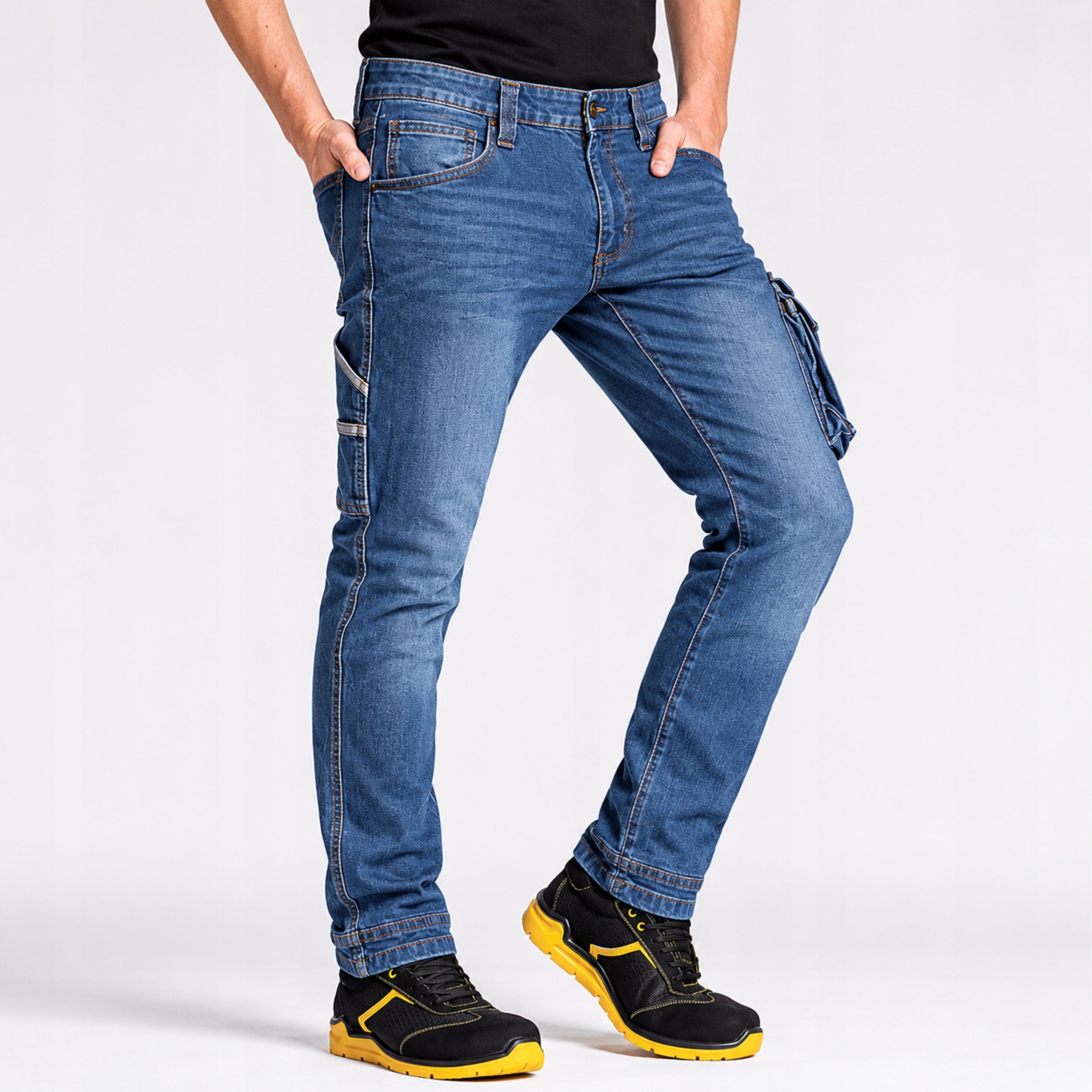 Men's Work Jeans Elastic Stretch Strong RICA LEWIS BHP Packaging status original