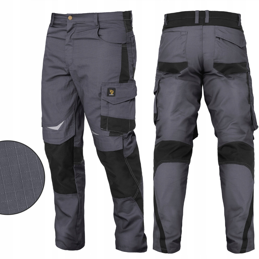 Men's Work Pants Belt Mount Reinforced Reflectors Health & Safety Cargo Pants
