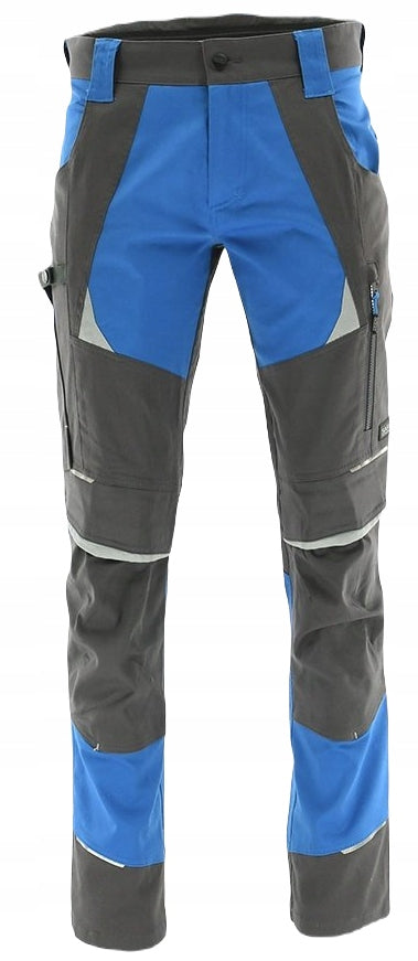Men's Work Pants ELASTIC COTTON COTTONFLEX BLUE Brand Sara