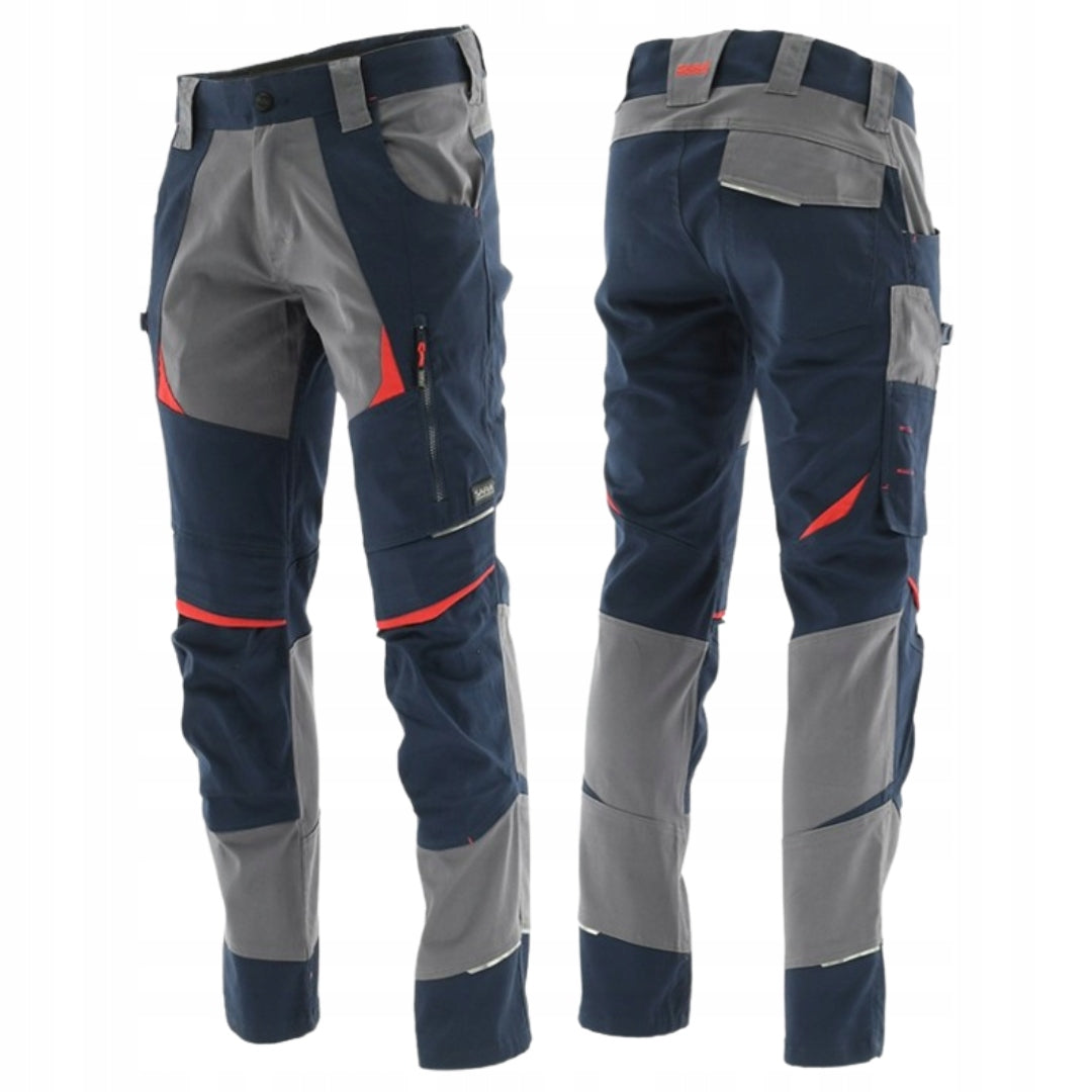 Men's Work Pants ELASTIC COTTON COTTONFLEX navy blue
