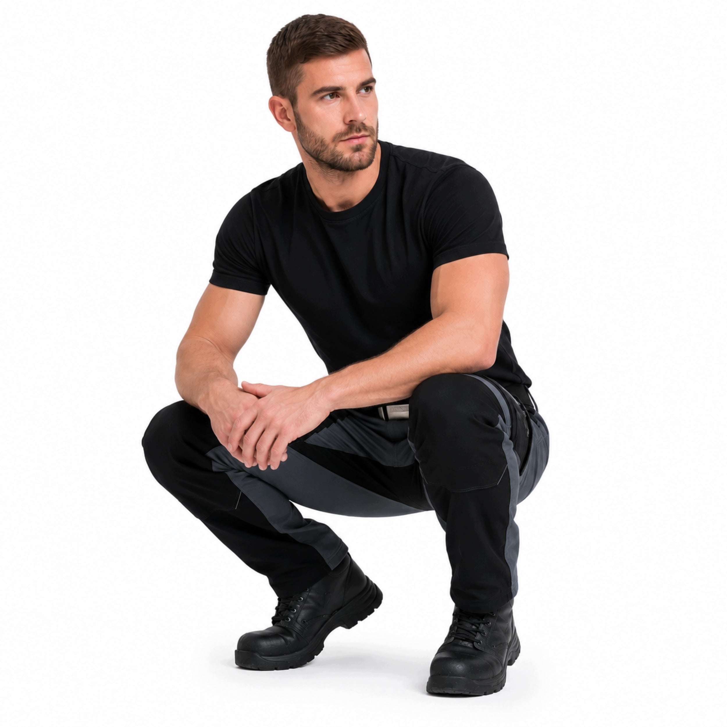 Men's Work Pants Elastic Protective Stretch Softshell BHP Durable Manufacturer code Spodnie męskie robocze ochronne BHP stretch