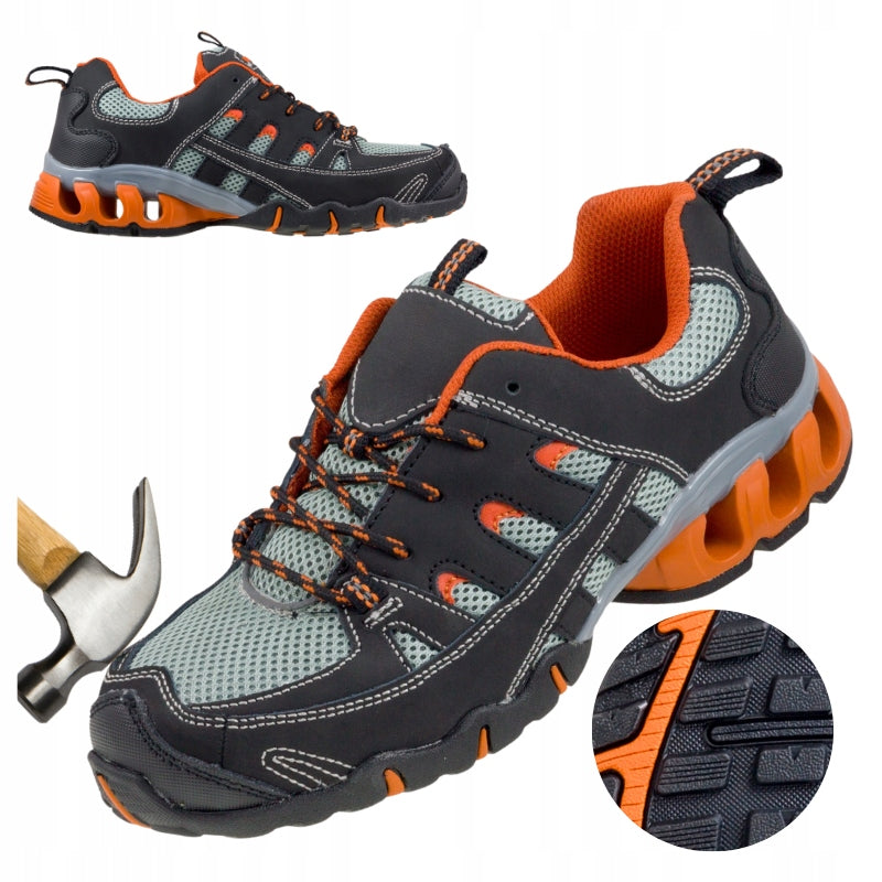 Men's Work Shoes S1 Mesh Shoes Breathable with Toe Health and Safety Lightweight