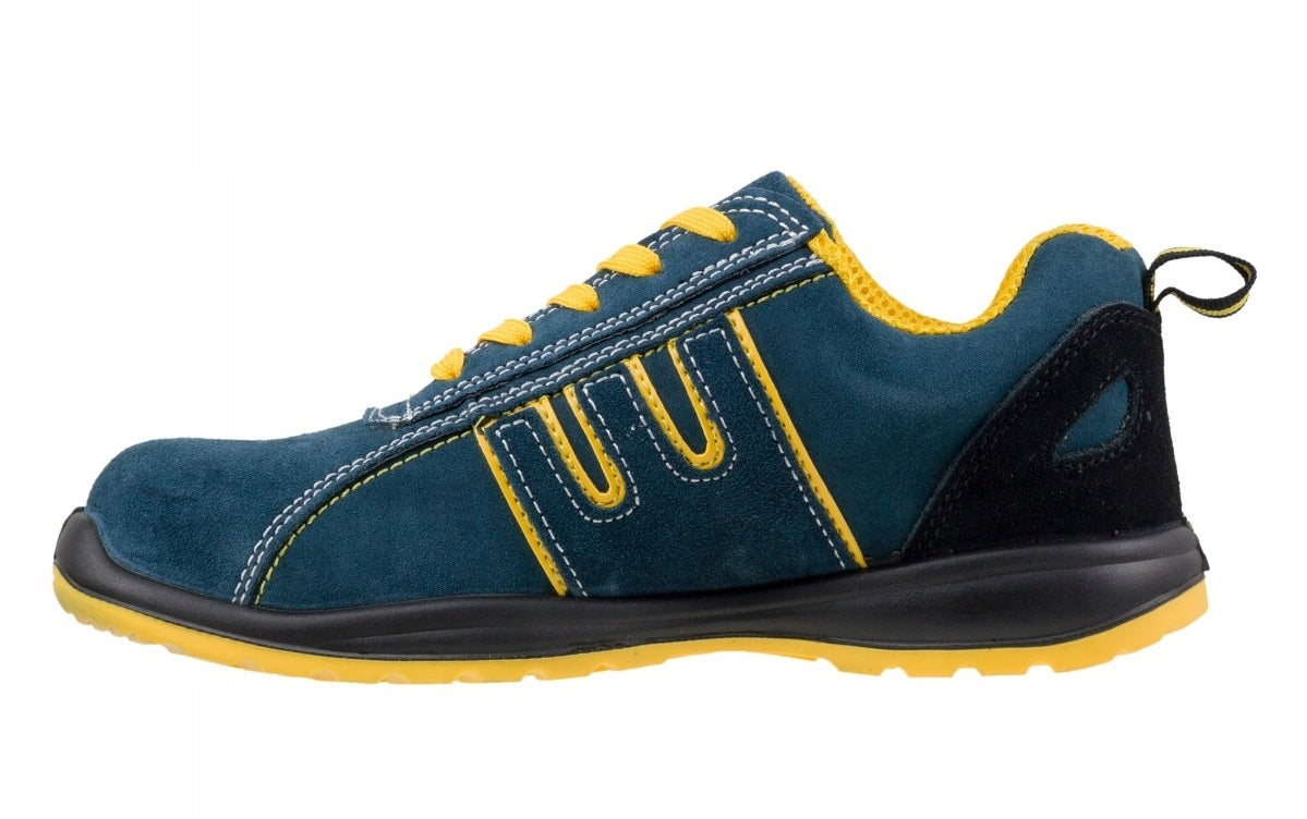 Men's Work Shoes S1 Sports Leather Shoes with Toe Health and Safety URGENT r. 38 Packaging status original