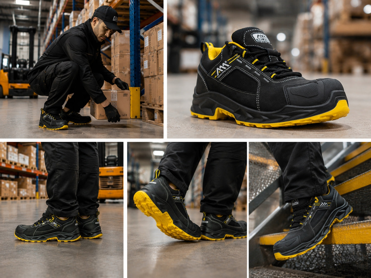 Men's Work Shoes S3 Leather Waterproof with Health and Safety Toe without Metal Lightweight Manufacturer code Buty męskie robocze półbuty antyprzebiciowe