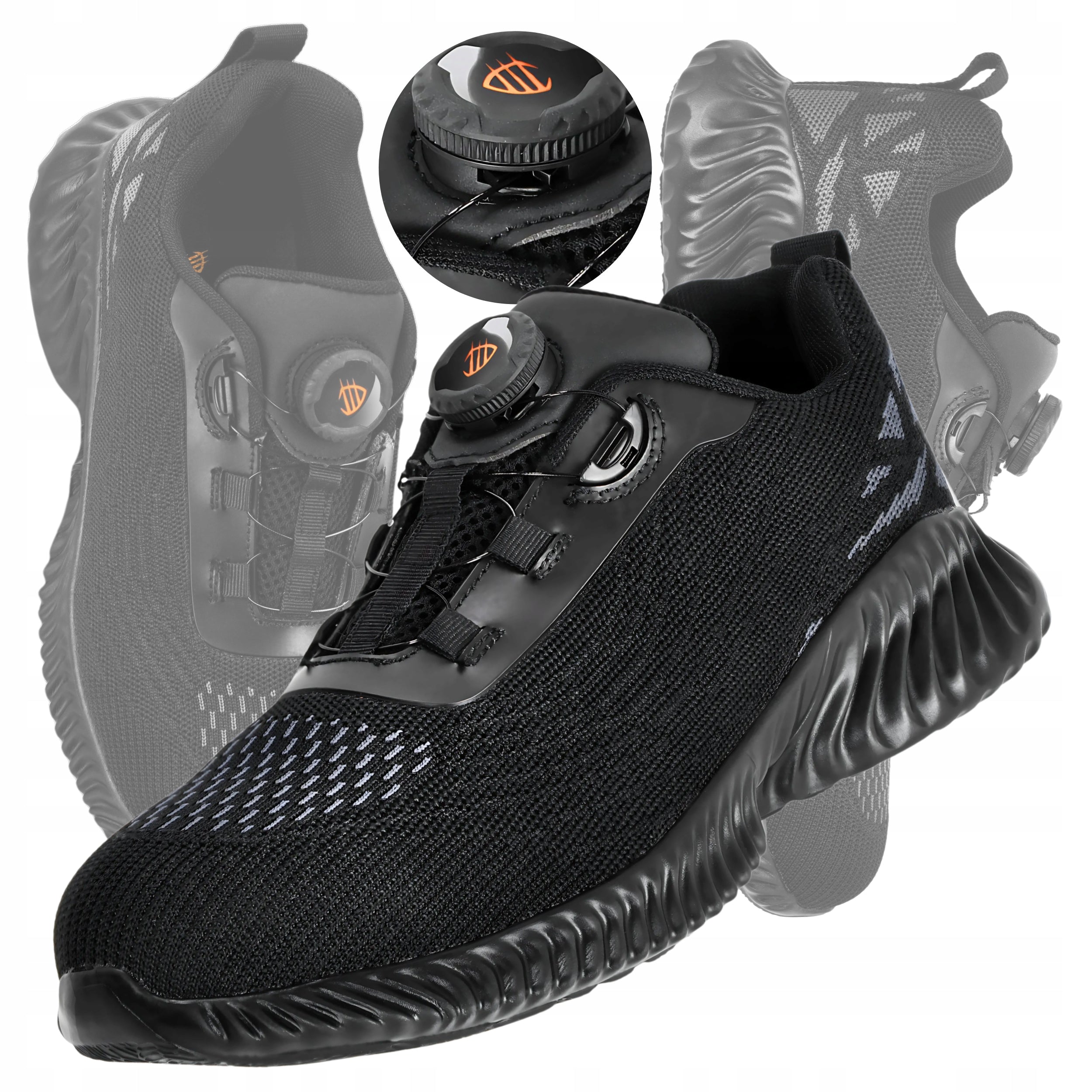 Men's Work Shoes Sports Shoes BOA Mesh Without Lift Lightweight