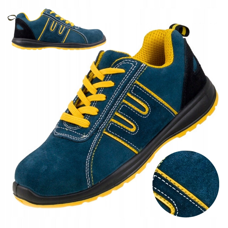 Men's Work Shoes Sports Shoes Suede Lightweight Without Lift Health and Safety