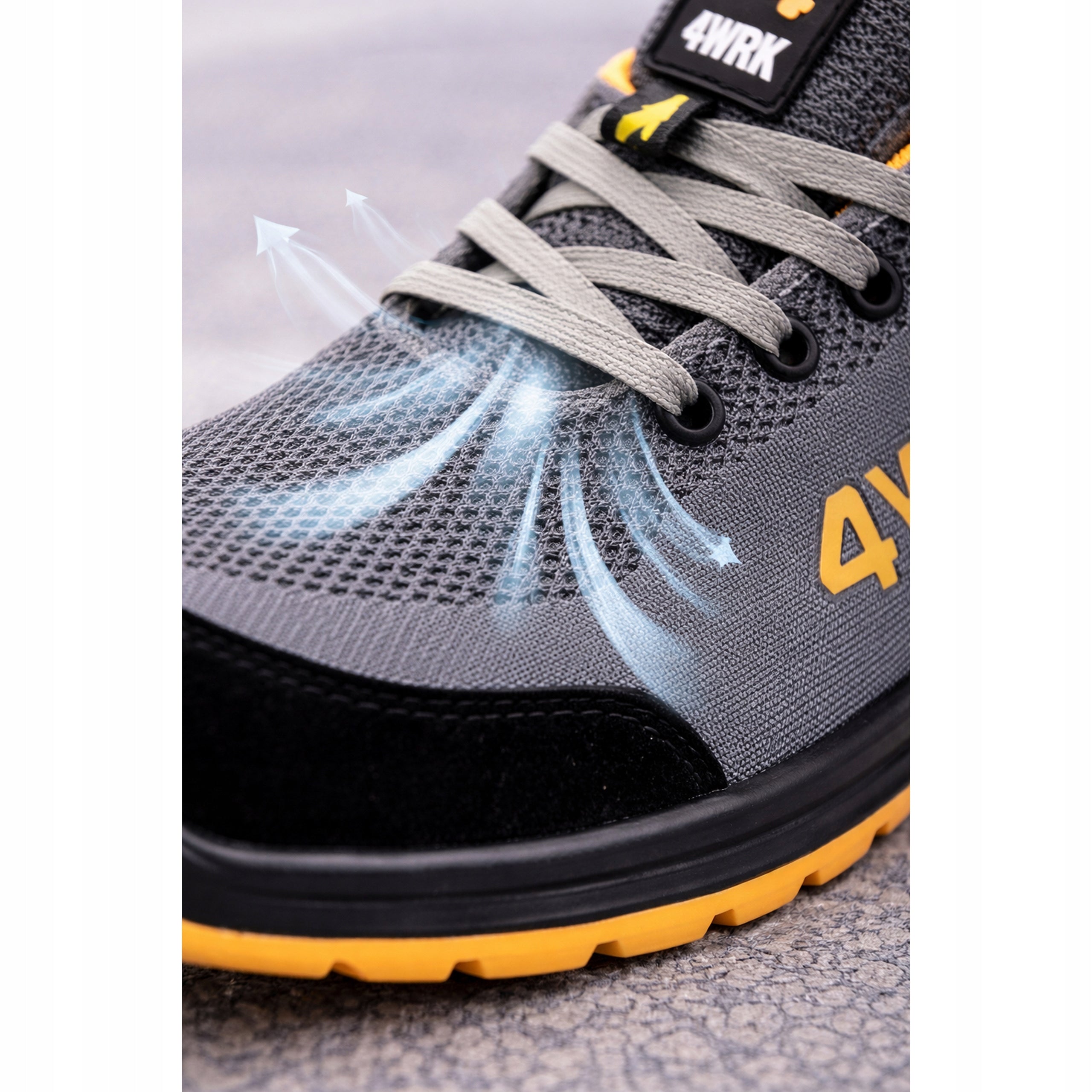 Men's Work Shoes WITHOUT LIFT Lightweight BREATHABLE Comfortable CUSHIONING Manufacturer code Półbuty ochronne WorkBhpX4wrk_yellow_010510