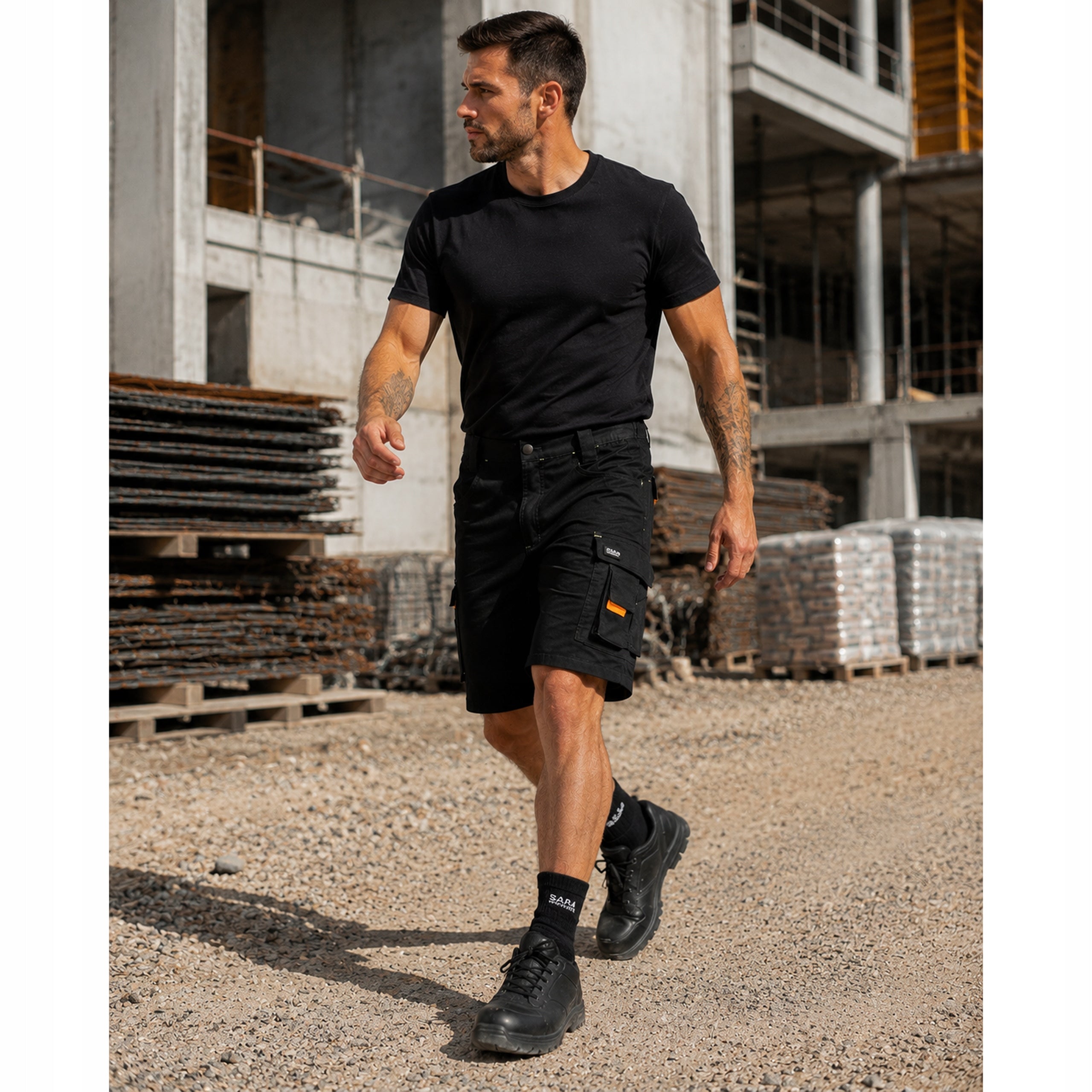Men's Work Shorts ELASTIC STRONG Comfortable Breathable Short Pants Packaging status original