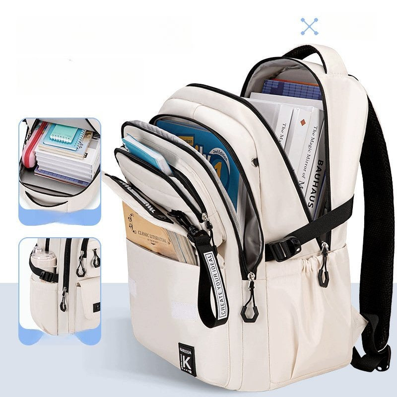 Men's and Women's School Backpack Black Large Travel Capacity Sports Brand no brand