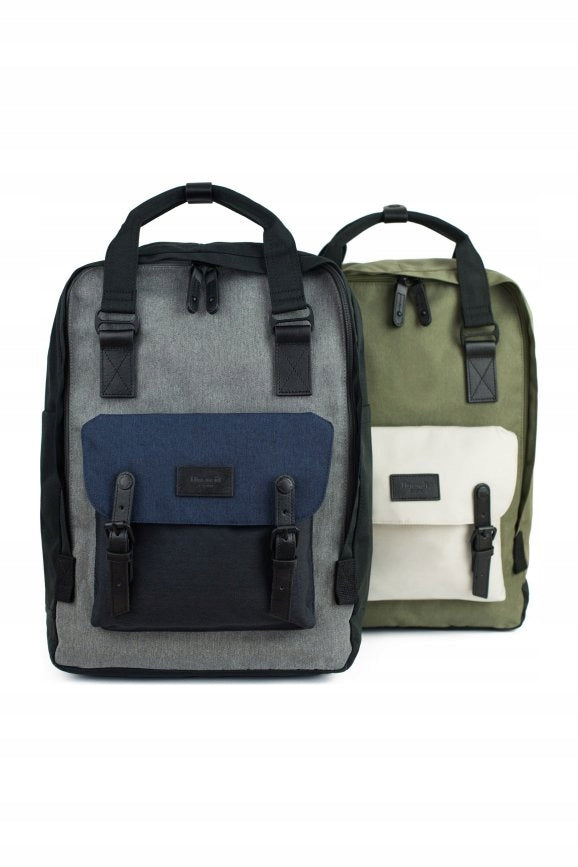 Men's backpack Himawari L - roomy for daily trips light large Grey Kind city
