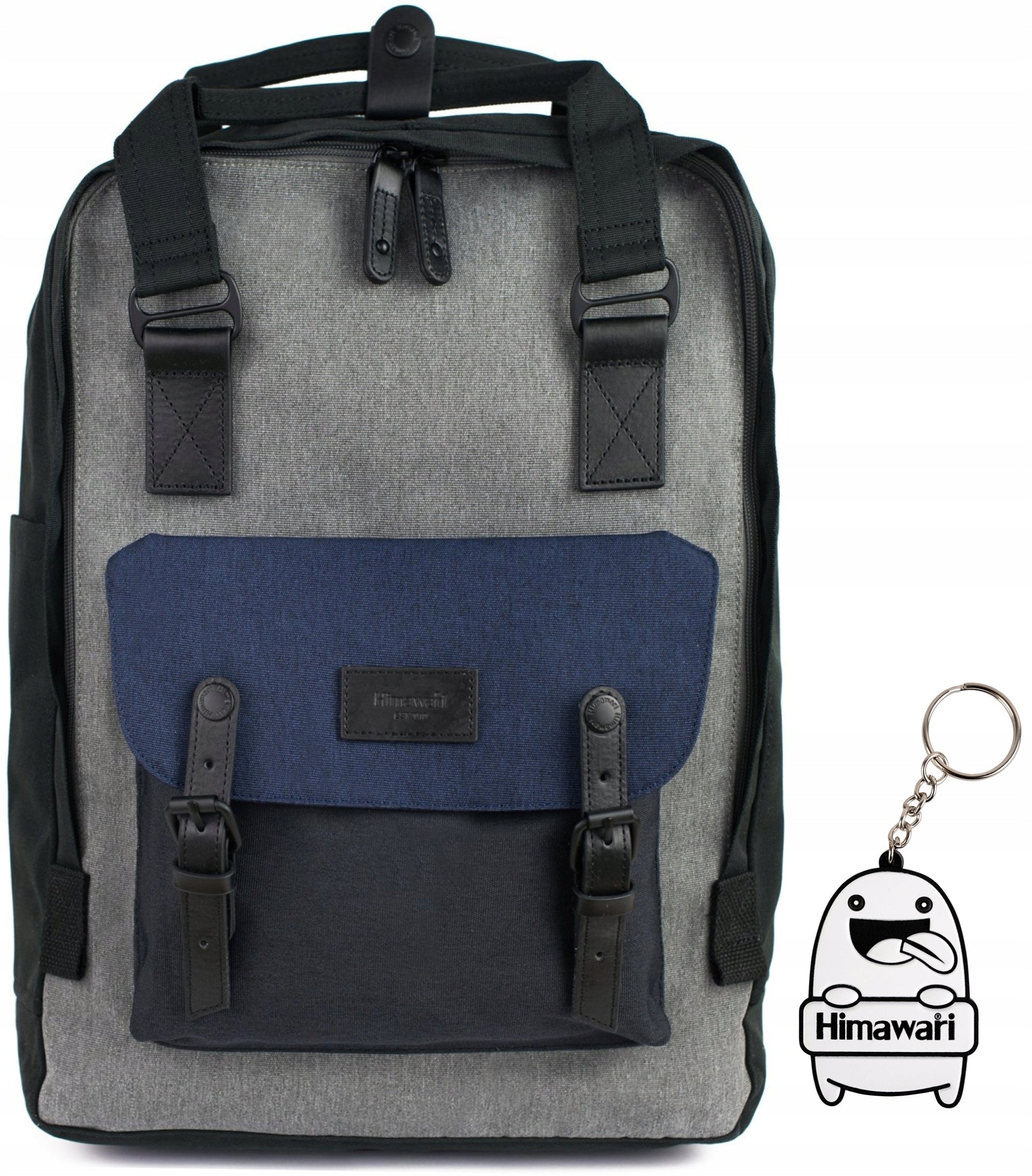 Men's backpack Himawari L - roomy for daily trips light large Grey