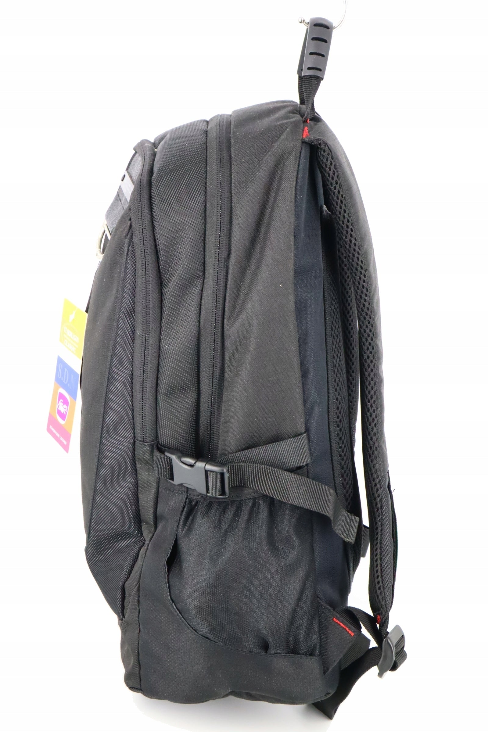 Men's backpack black multi-chamber for school work travel mountain codura EAN (GTIN) 5901106201337