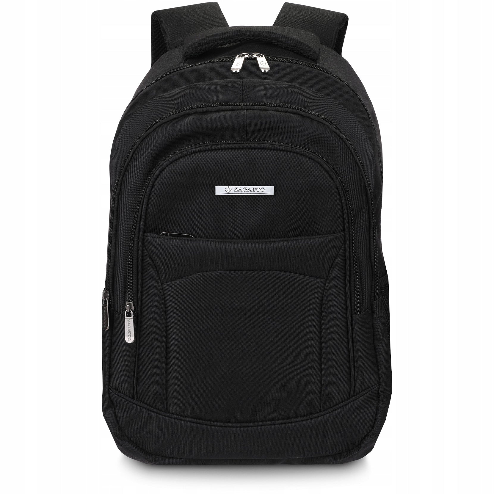 Men's backpack for laptop work black school backpack roomy ZAGATTO