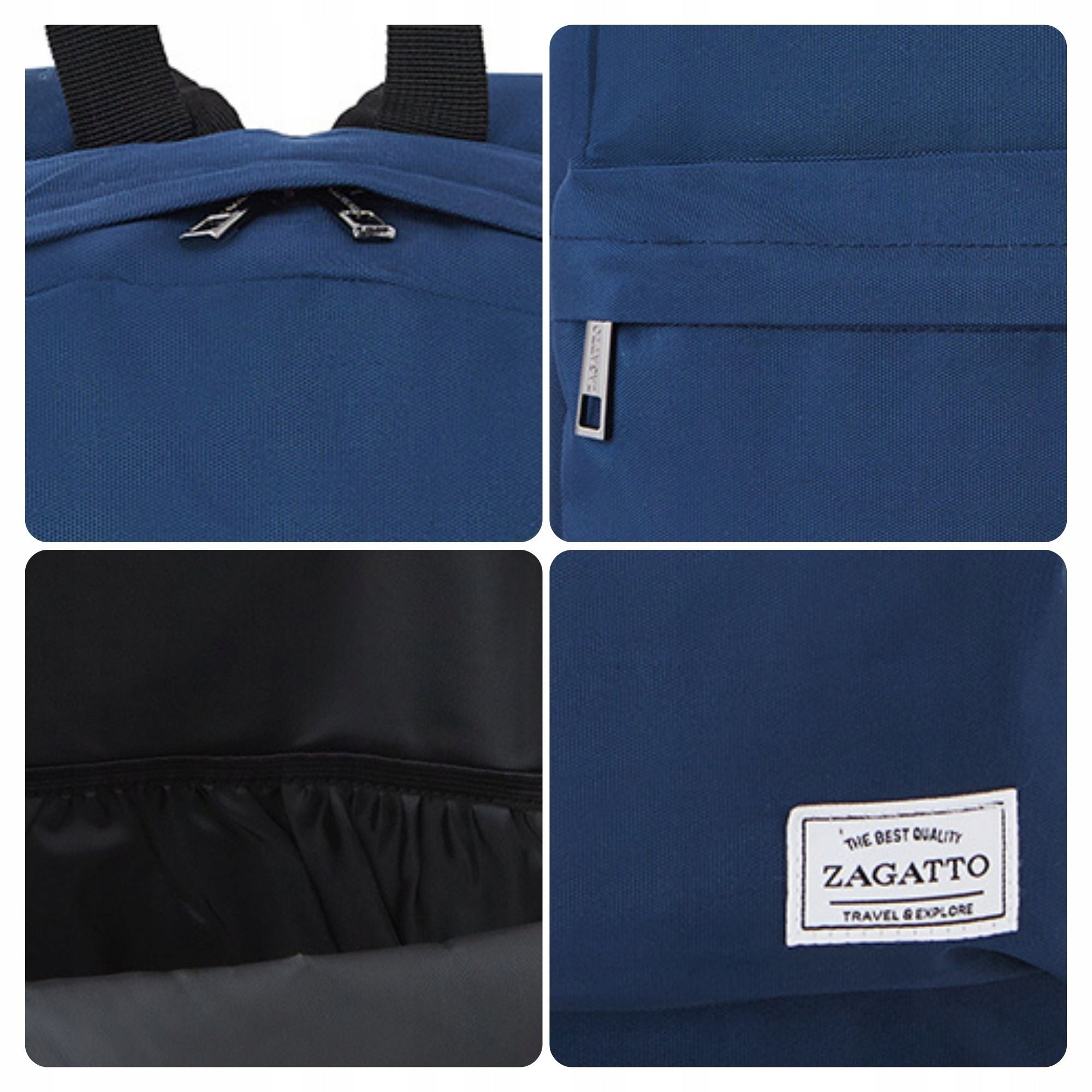 Men's backpack for work school backpack youth roomy A4 ZAGATTO Brand Zagatto