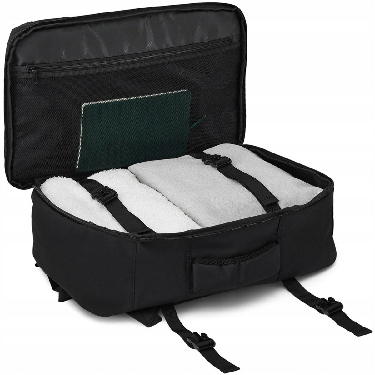 Men's backpack roomy black urban sports for school and work ZAGATTO Brand Zagatto