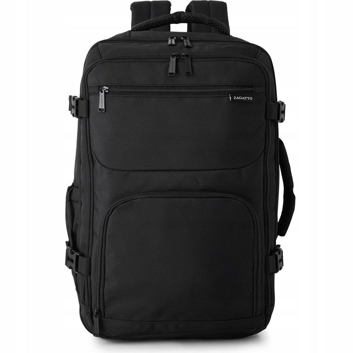 Men's backpack roomy black urban sports for school and work ZAGATTO