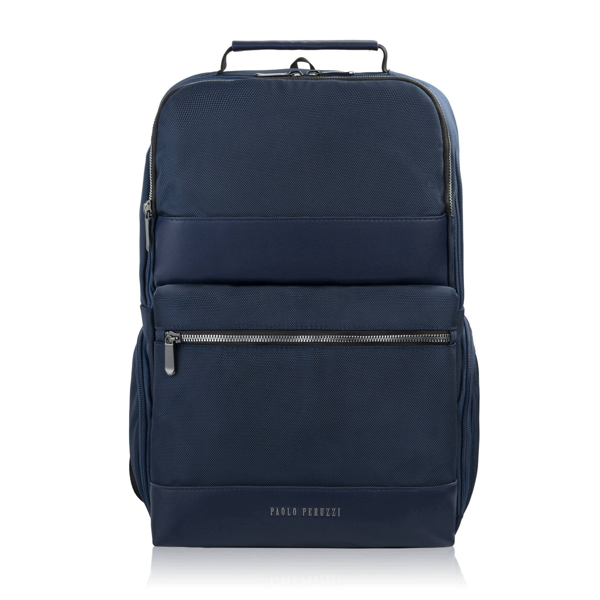 Men's backpack solid navy light universal quality large Paolo Peruzzi