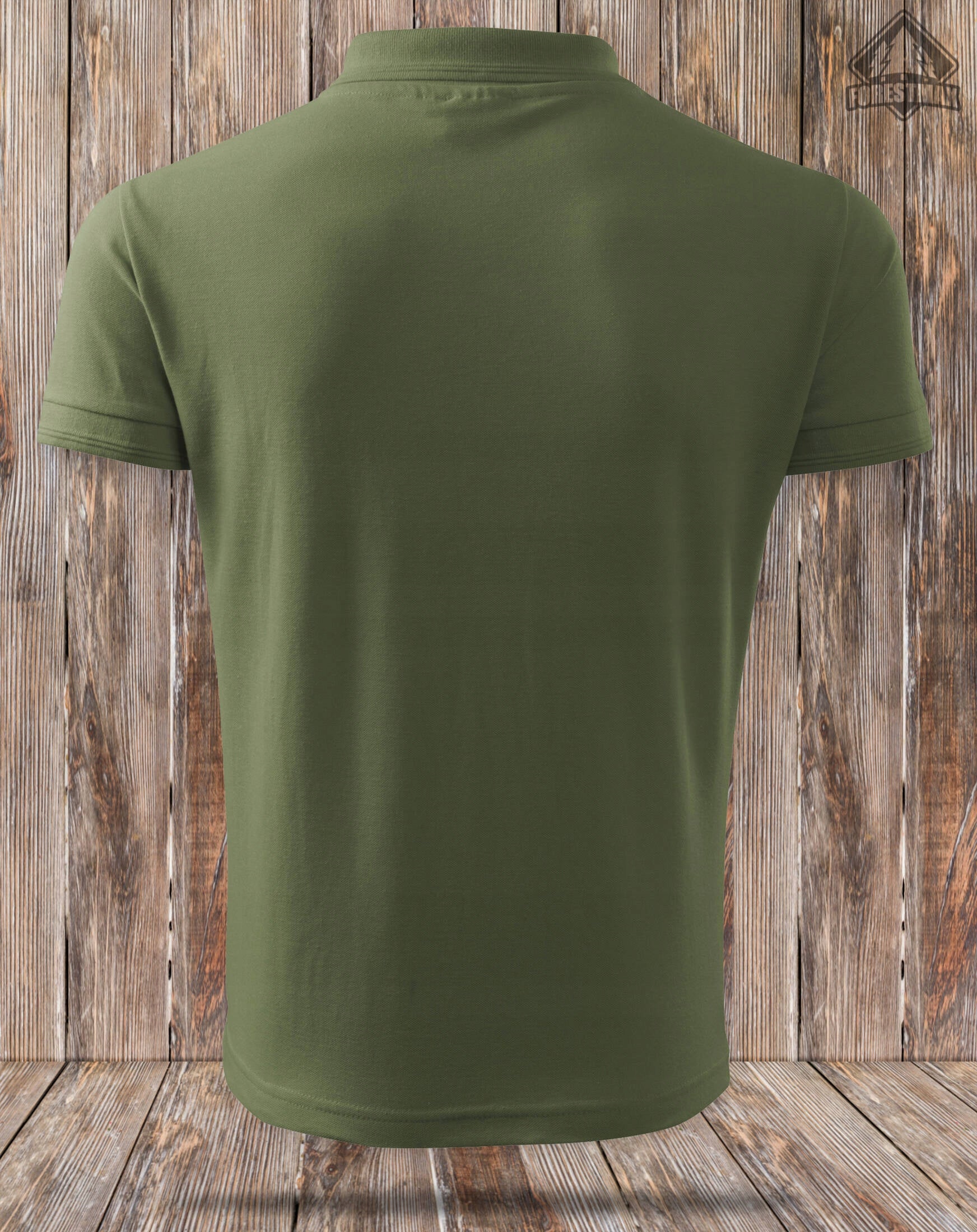 Men's khaki fish polo shirt print PERCH gift for Angler size XXL Manufacturer code Koszulka polo na ryby wzór - FM/WZ/19