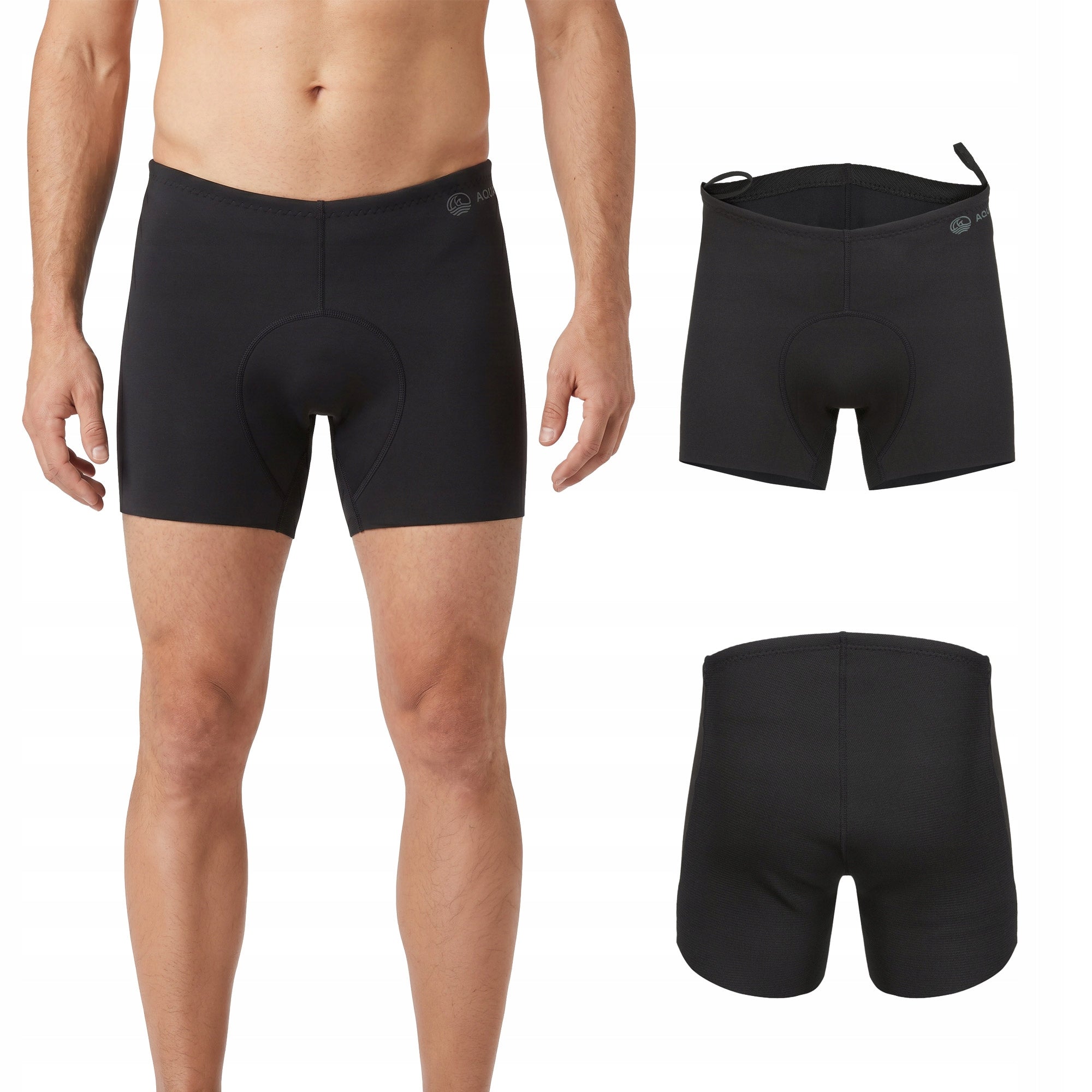Men's neoprene shorts AQUASTIC HydroCore SH 1.5 mm black L SWIMMING