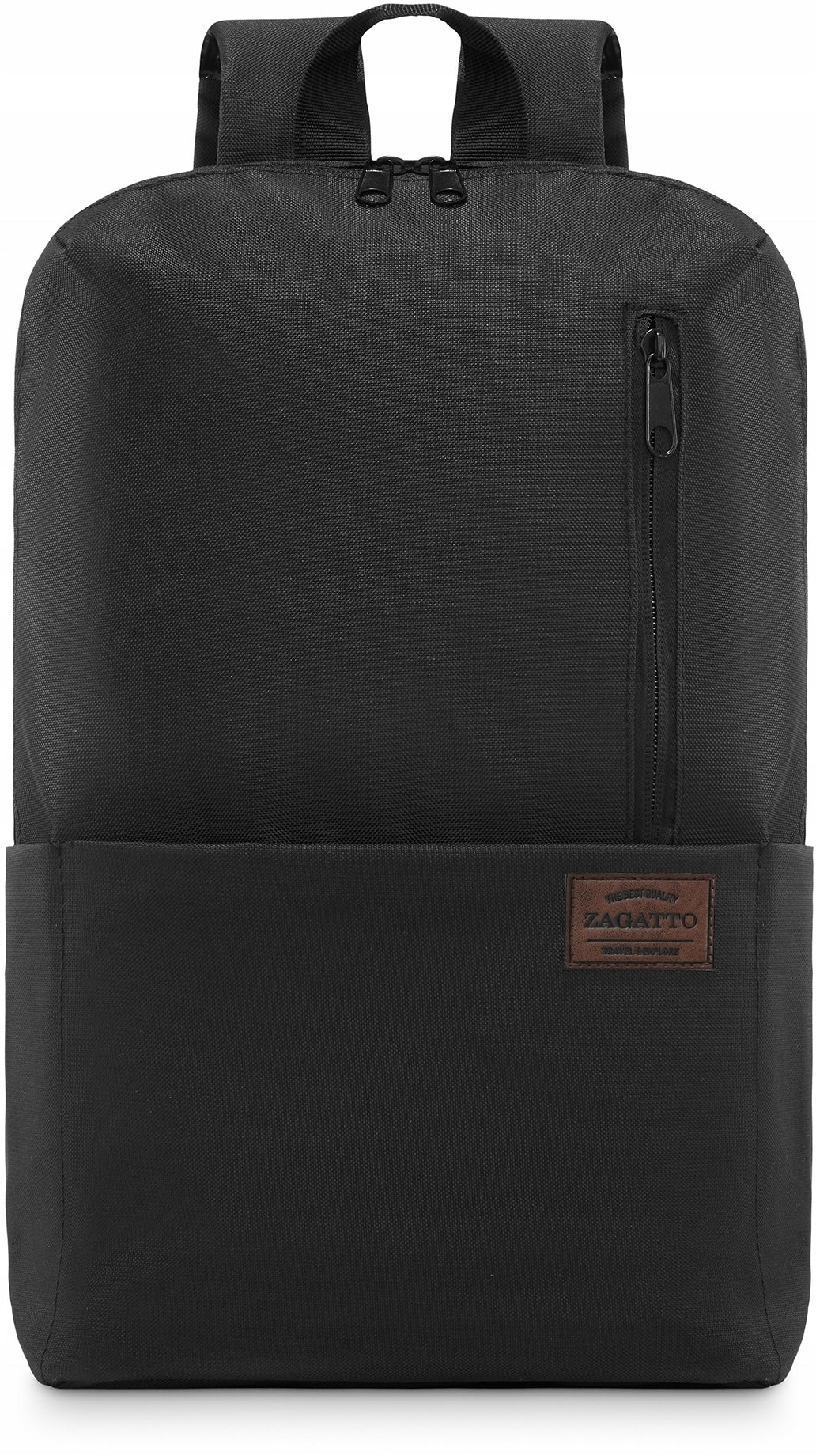Men's school backpack A4 roomy light black ZAGATTO ZG690 Packaging status original