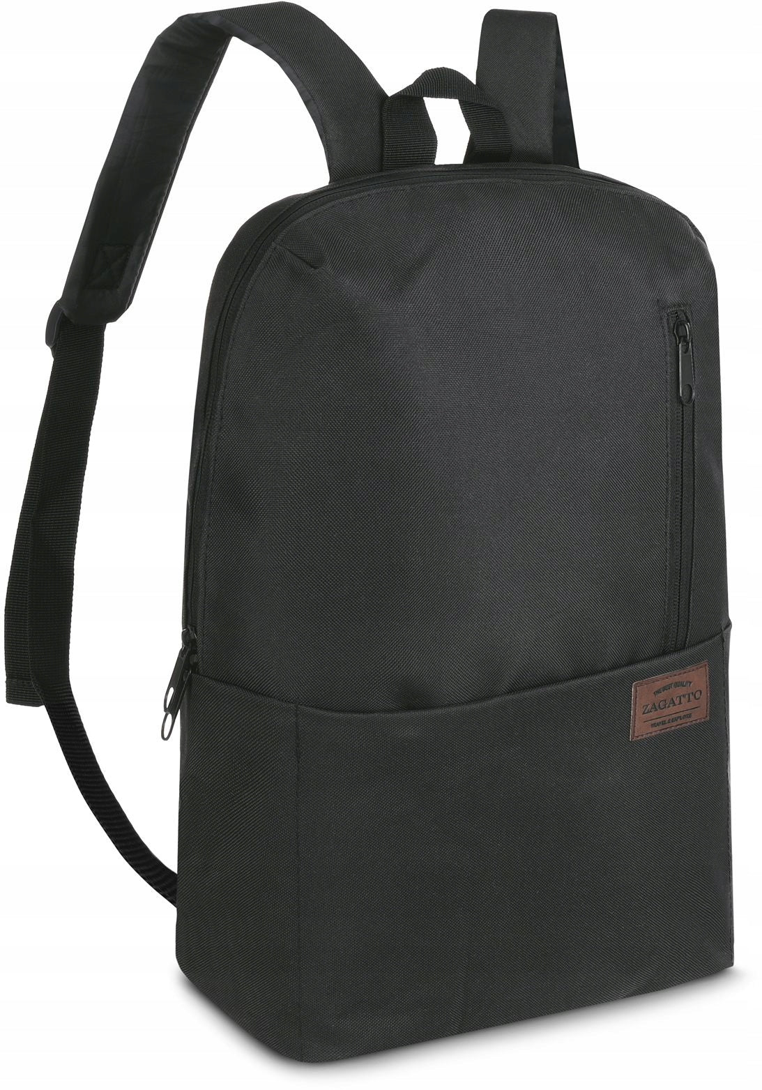 Men's school backpack A4 roomy light black ZAGATTO ZG690