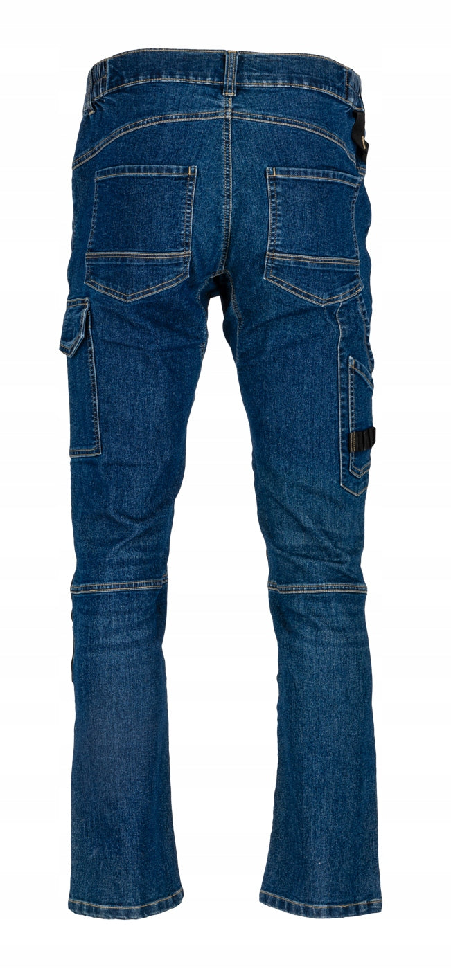 Men's slim denim work trousers 280g blue Lahti Pro L40550 XL Color blue