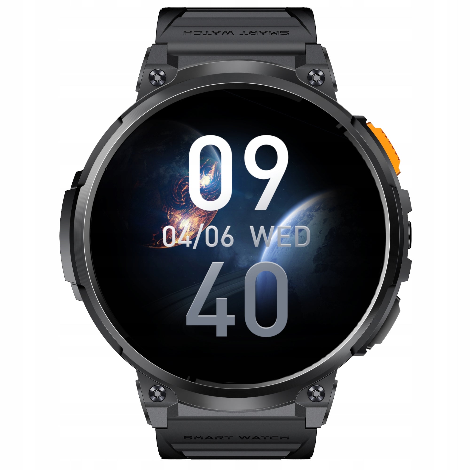 Men's smartwatch large sports functions flashlight GlacierX Giant Black Manufacturer code 5905778546482