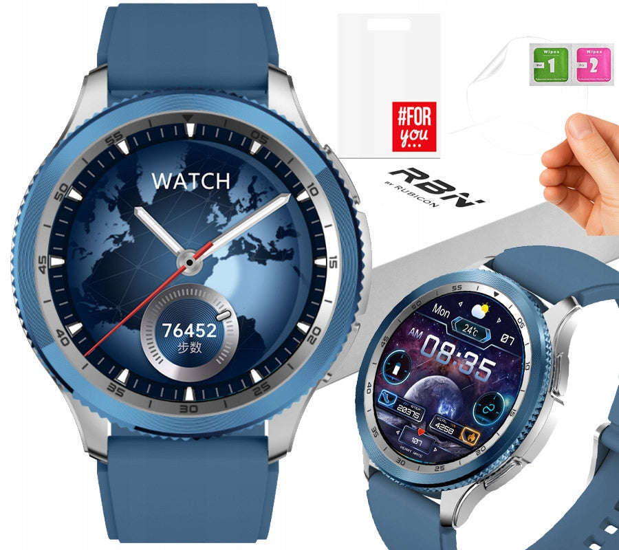 Men's smartwatch silver AMOLED - Bluetooth, battery 300mAh! LIMITED Brand Rubicon