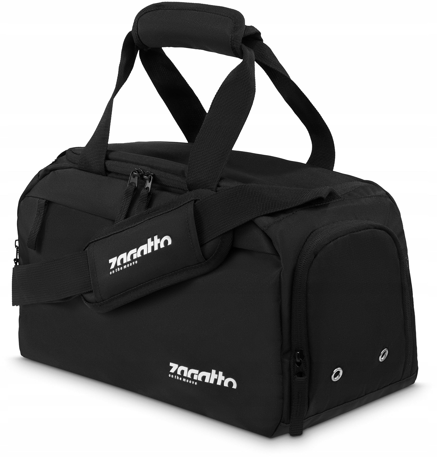 Men's sports bag women's black gym training bag 16l ZAGATTO Brand Zagatto