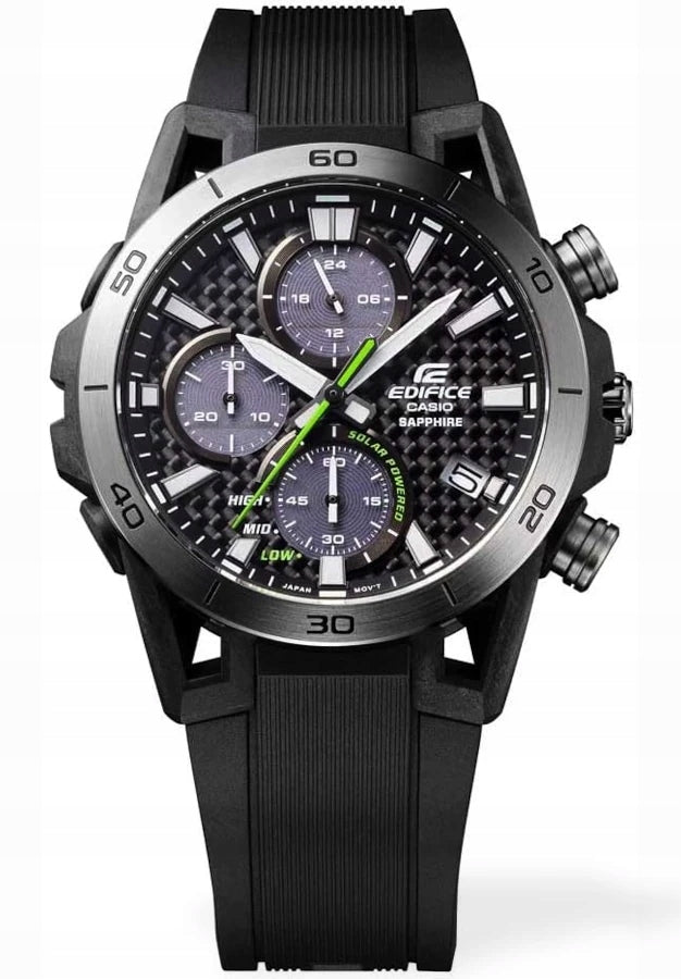 Men's sports watch Casio Edifice EFS-S640PB SOLAR SAPPHIRE + Box+ Engraving Brand CASIO