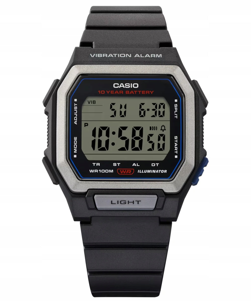 Men's sports watch on strap Casio W-738H alarm stop timer + Box Brand CASIO