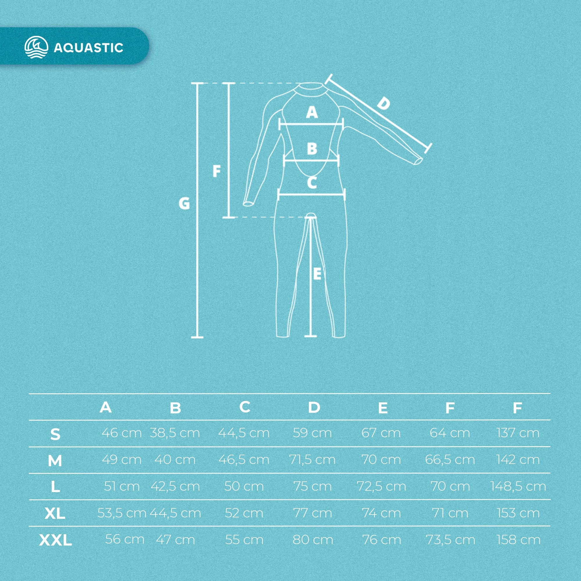 Men's surf wetsuit for swimming diving suit AQUASTIC WAVEY XL Brand Aquastic